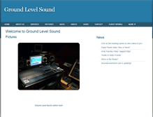 Tablet Screenshot of groundlevelsound.com